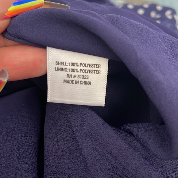 1.State 2X Navy blue polkadot skirt new with tag - Picture 14 of 15